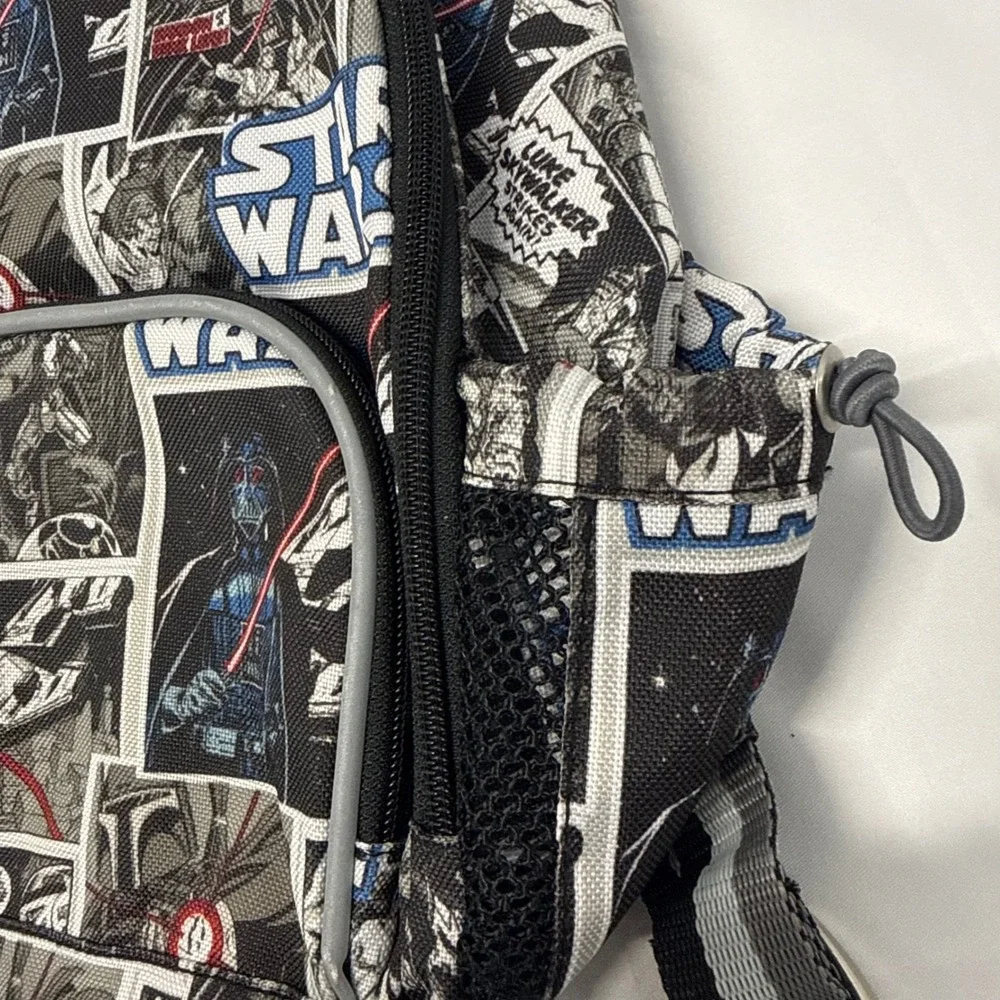 Pottery Barn Star Wars Comic Book Print Mini Backpack Darth Vader Luke Skywalker